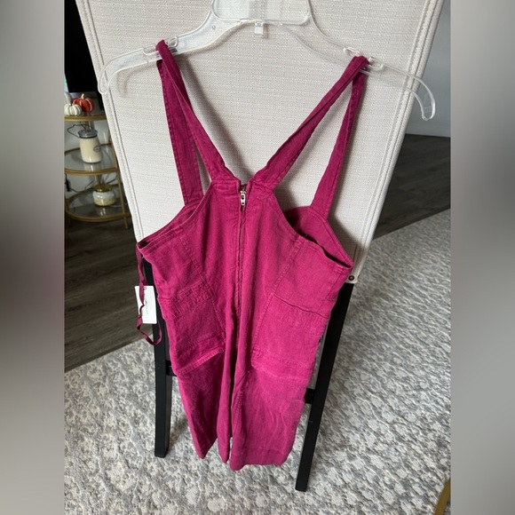 NWT $148 Anthropologie Rose Pink Square-Neck Mini Flap Pockets Back Zip Dress, 8 - Picture 5 of 8